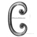 Forged curls design of solid bar china factory